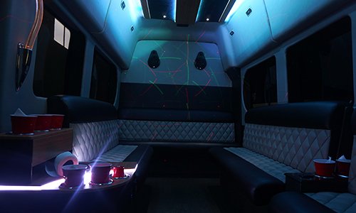 ann arbor party bus interior