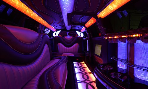 party bus with laser lights